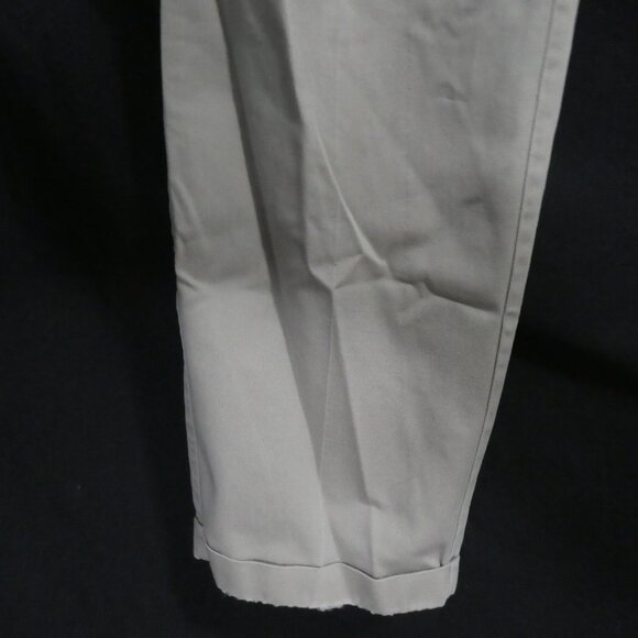Men's Casual Chino Beige Pants| 36 x 30 | Rolled Bottom Hems - Picture 7 of 16